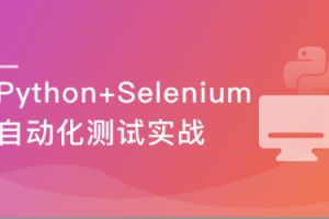 Selenium3 与 Python3 实战 Web自动化测试框架|完结无密