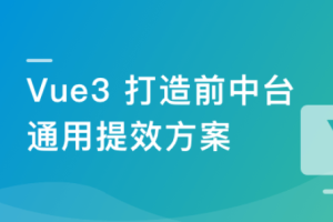 基于 Vue3 ，打造前台+中台通用提效解决方案无密下载