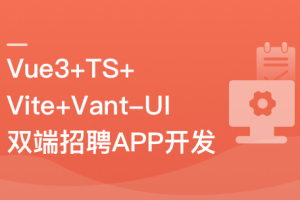 Vue3+Vite+Vant-UI 开发双端招聘APP[独家首发已完结]