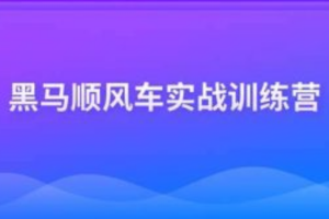 黑马顺风车实战训练营